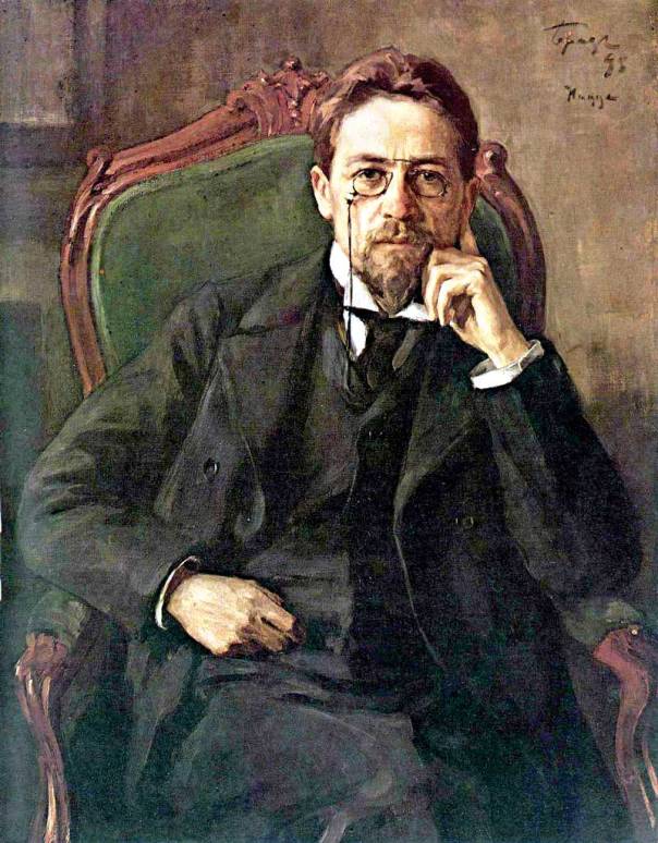 גם המחזה 'בת השחף' נקטל עם הופעתו. דיוקן אנטון צ'כוב, אוסיפ בראז, 1898