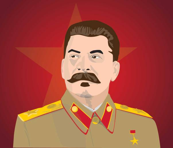 חתר להתפשטות המהפכה בעולם. סטלין, דיוקן תעמולה איור: דב כריש 