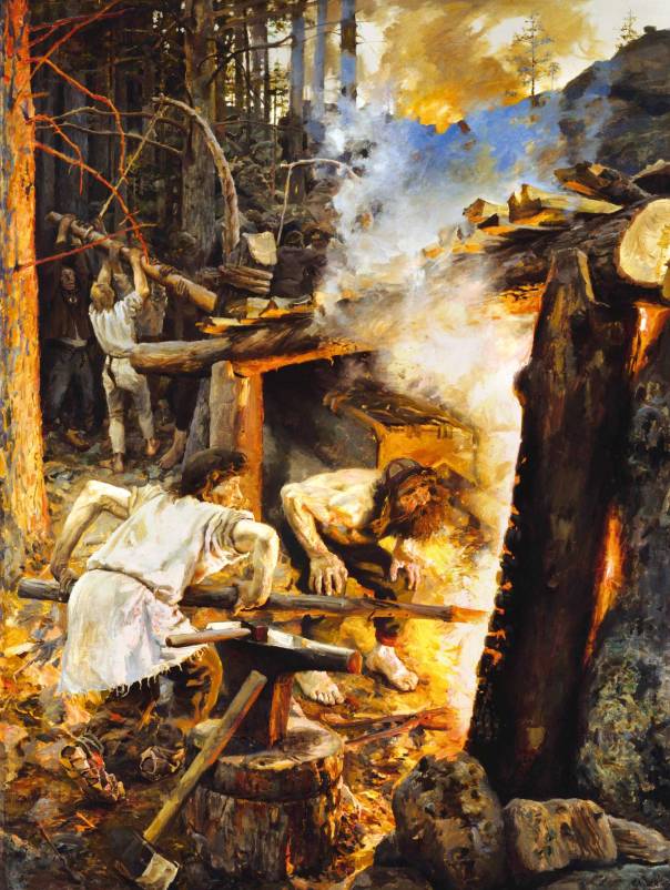 כתב מיתולוגיה, יצר עולם. אקסלי גאלן־קאללה, חישולה של טבעת הסמפו, 1893