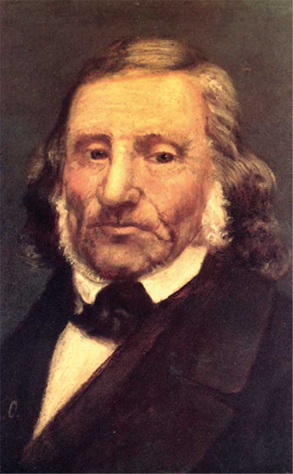 אבי תנועת "חכמת ישראל". יום טוב ל' צונץ ציור: מוריץ אופנהיים 