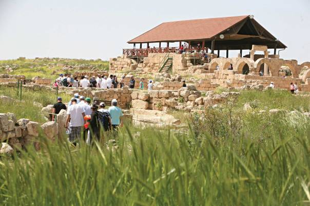 עדויות על קהילה יהודית מרתקת. בית הכנסת העתיק בסוסיה צילום: מרים צחי