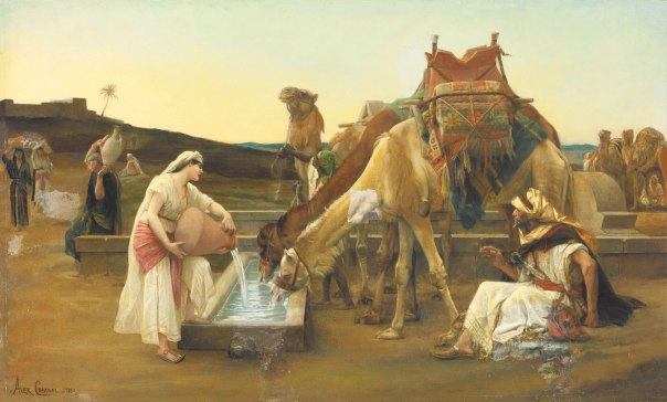 נסיעתה‭ ‬ניתקה‭ ‬אותה‭ ‬באופן‭ ‬מוחלט‭ ‬וסופי‭ ‬ממשפחתה‭. ‬רבקה‭ ‬משקה‭ ‬את‭ ‬גמליו‭ ‬של‭ ‬אליעזר‭, ‬אלכסנדר‭ ‬קבנל‭, ‬1883