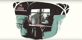 "מהנדס תרבות מדופלם". מתוך "העורב - זאב ז'בוטינסקי" צילום מסך:
באדיבות "העברים", ערוץ 1