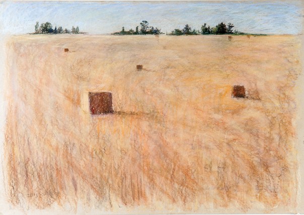 רות‭ ‬איננה‭ ‬פסטורלה‭ ‬קיצית‭ ‬וחביבה‭. ‬חנה‭ ‬גולדברג‭, "‬קציר‭"‬ מתוך‭ ‬התערוכה‭ "‬במדבר‭" ‬המוצגת‭ ‬ב‭"‬הסטודיו‭", ‬יד‭ ‬חרוצים‭ ‬19‭, ‬ירושלים 