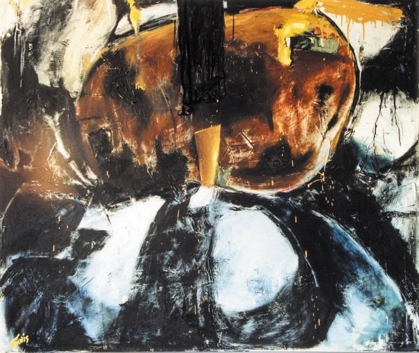 געגועים לתומאס מאן. ציור בעקבות ספרו "הר הקסמים", כריסטיאנה תוניס, 1987