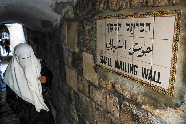 "לבוש" לבית המקדש העתידי. הכותל הקטן צילום: סלימן קדר, פלאש 90